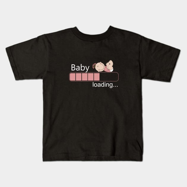 Baby loading Kids T-Shirt by cypryanus